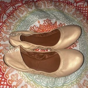 Lucky brand rose gold ballet flats